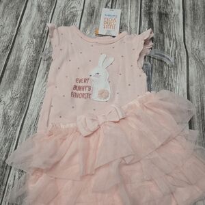 Carters pink bunny tutu outfit
